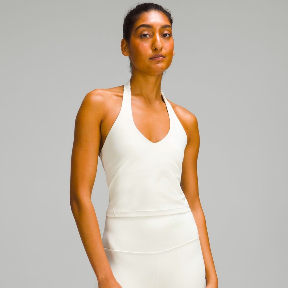 Lululemon Align halter Tank size 12 color bone
